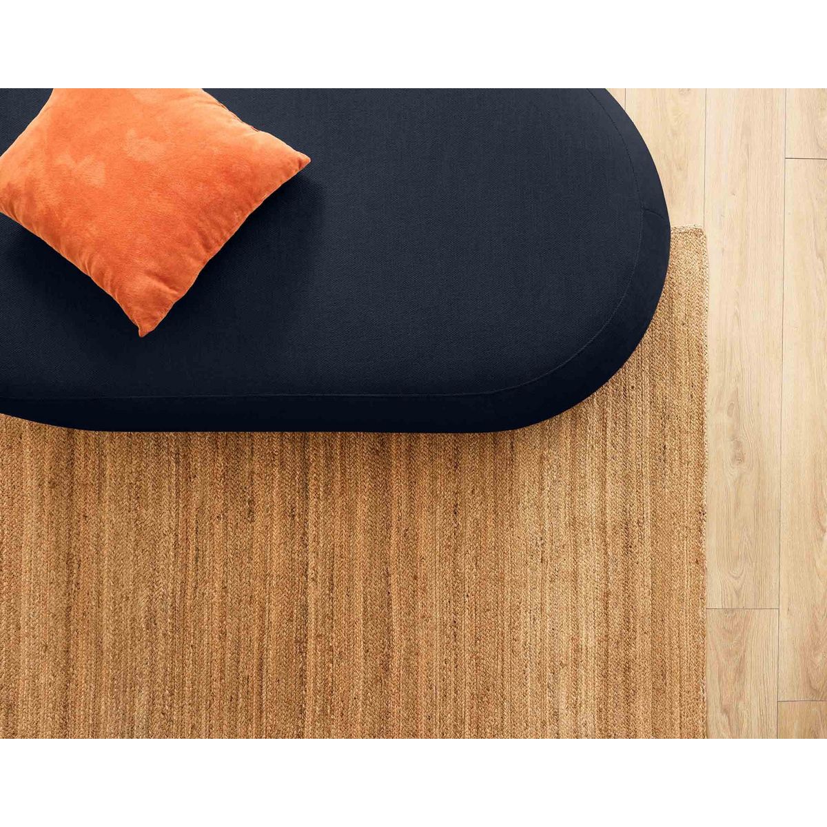 LISA DESIGN Santorini - pouf modulable - en tissu texturé