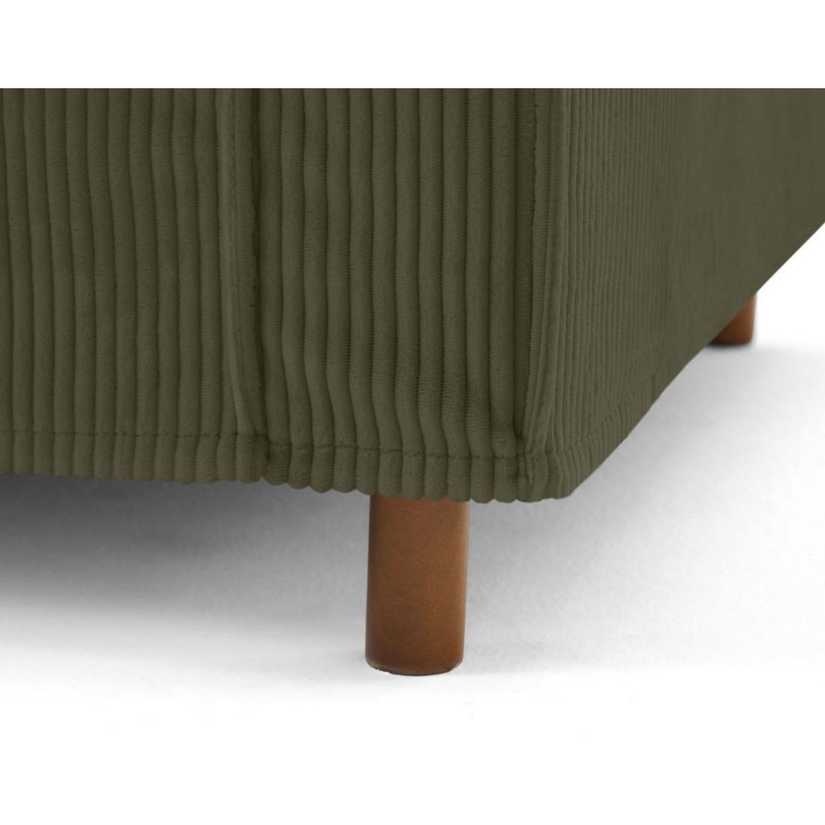 LISA DESIGN Jake - canapé déhoussable d'angle gauche 5 places en velours côtelé