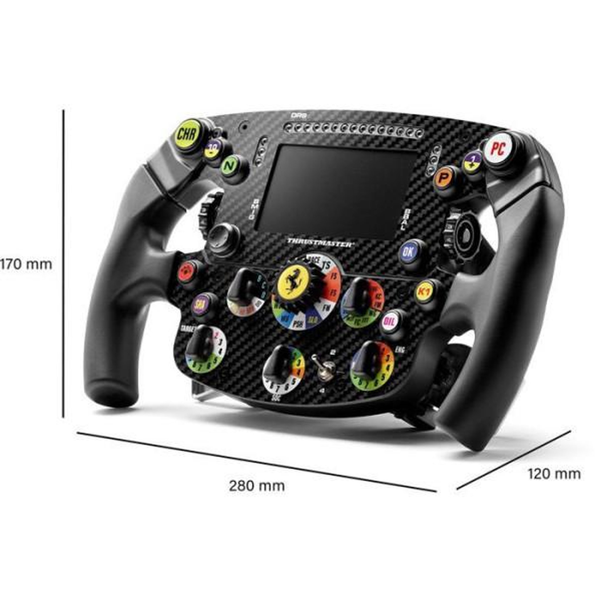 Voir la diapositive 5 : Thrustmaster Volant de course - thrustmaster - ferrari sf-25 edition - add-on compatible bases t598 et t818 - noir