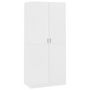 Voir la diapositive 2 : VIDAXL Garde-robe Blanc 90x52x200 cm Bois d'ingenierie
