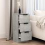 Voir la diapositive 3 : VIDAXL Buffet Gris beton 30x30x70 cm Bois d'ingenierie