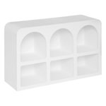 ATMOSPHERA Étagère Design 6 Niches  Soleya  110cm Blanc
