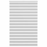 VIDAXL Store zebre gris clair largeur du tissu 140,9 cm polyester