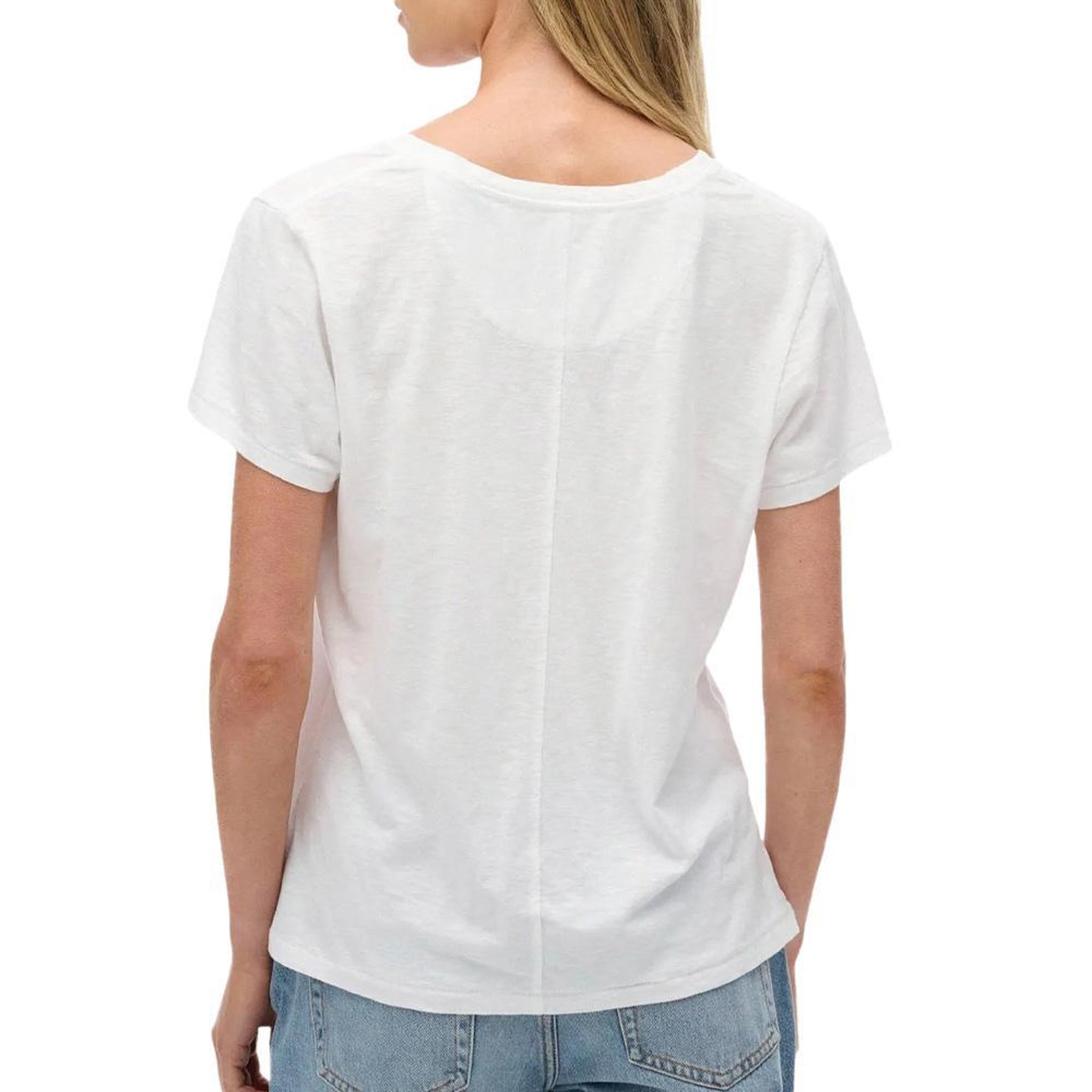 Voir la diapositive 2 : SUPERDRY T-Shirt Blanc Femme Superdry Studioss