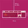 Voir la diapositive 5 : SKILLKORP Clavier gamer K5 MAGENTA Access