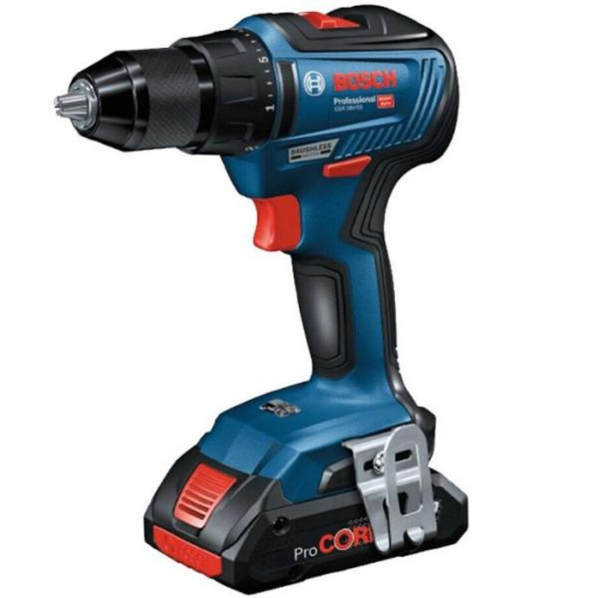 BOSCH Perceuse-visseuse Bosch Professional GSR 18V-55 + 2 batteries ProCore 4,0Ah + L-BOXX - 06019H5204