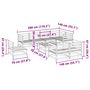 Voir la diapositive 6 : VIDAXL Salon de jardin 9 pcs bois de pin massif