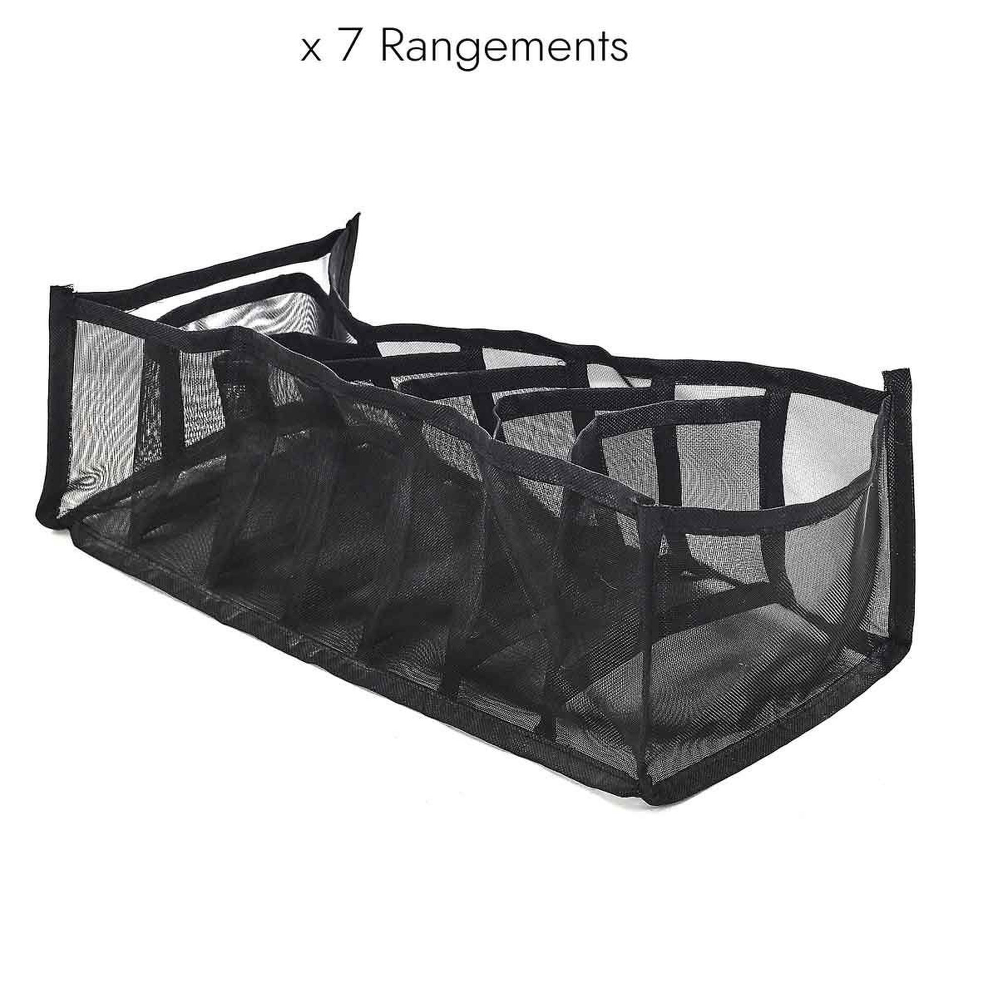 Voir la diapositive 4 : Je cherche une idee Rangement vêtements  7 compartiments  36cm noir