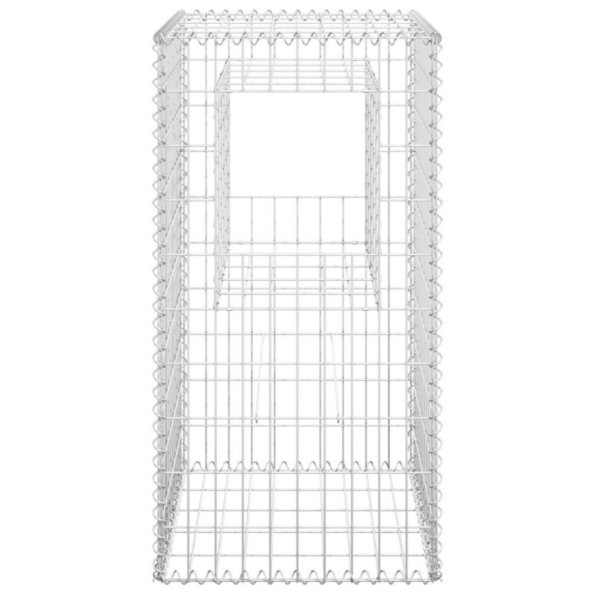 VIDAXL Poteau a panier de gabion 50x50x100 cm Fer