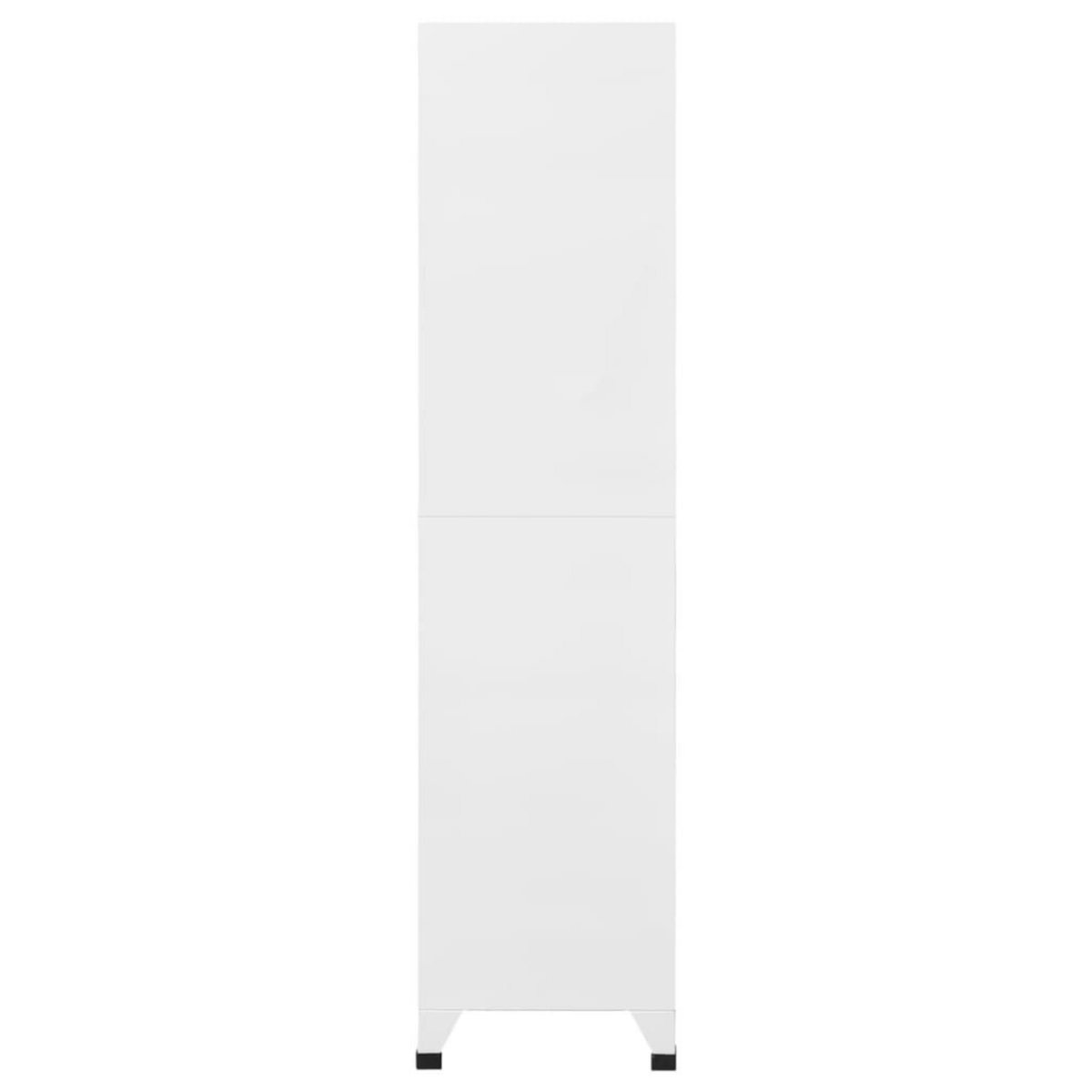VIDAXL Armoire a casiers Blanc 90x45x180 cm Acier
