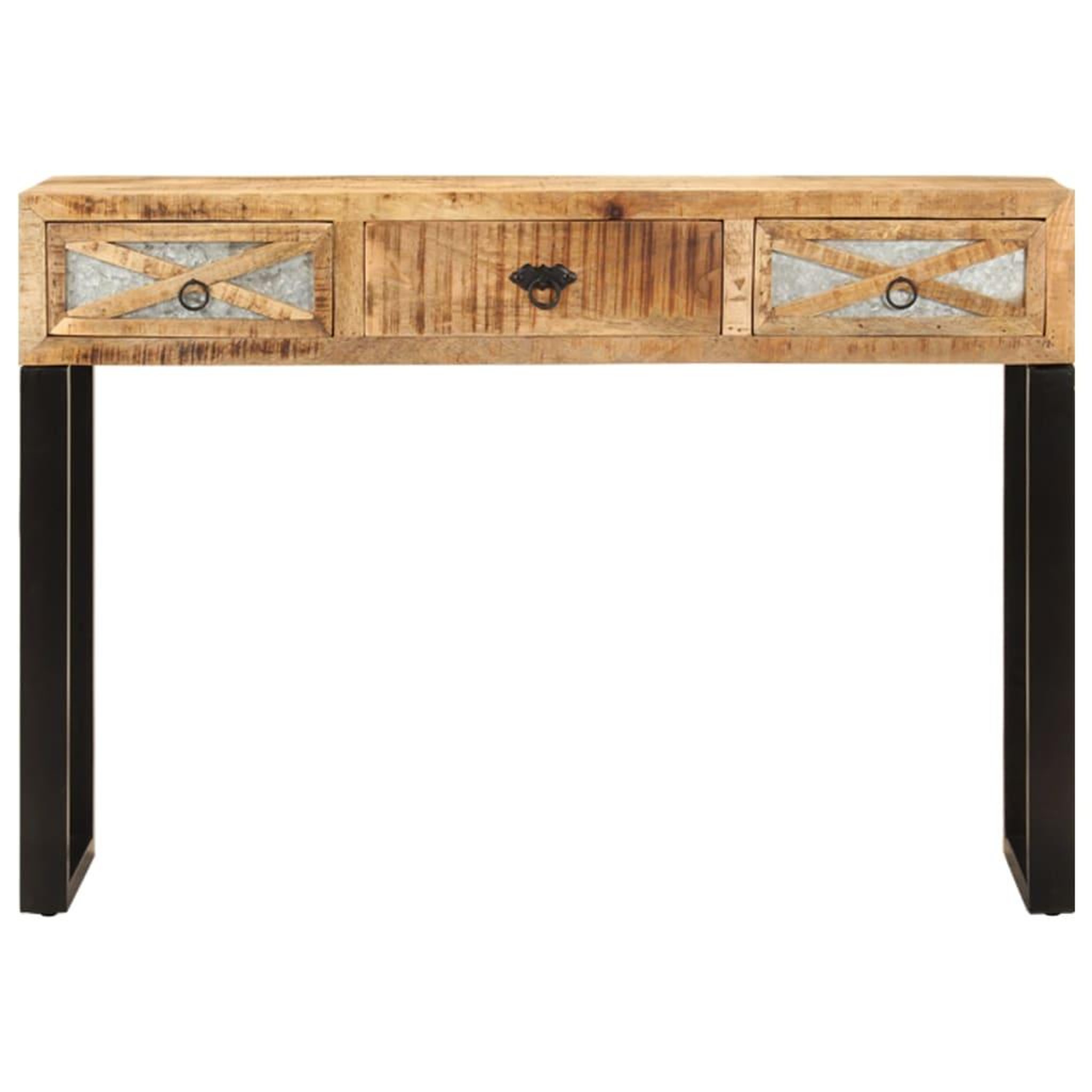 Voir la diapositive 3 : VIDAXL Table console 110 x 30 x 76 cm Bois de manguier massif