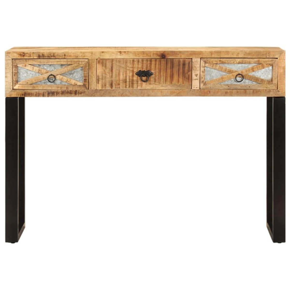 VIDAXL Table console 110 x 30 x 76 cm Bois de manguier massif