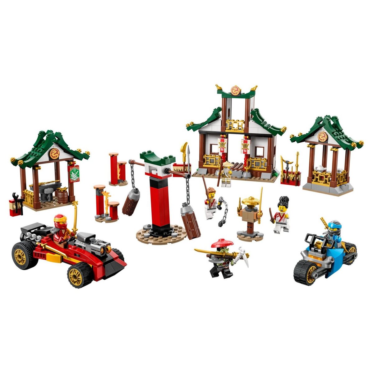 LEGO NINJAGO 71787 La Boîte de Briques Créatives Ninja, pour Construire un Parcours d'Obstacles, une Voiture Ninja, une Moto et 6 Minifigurines