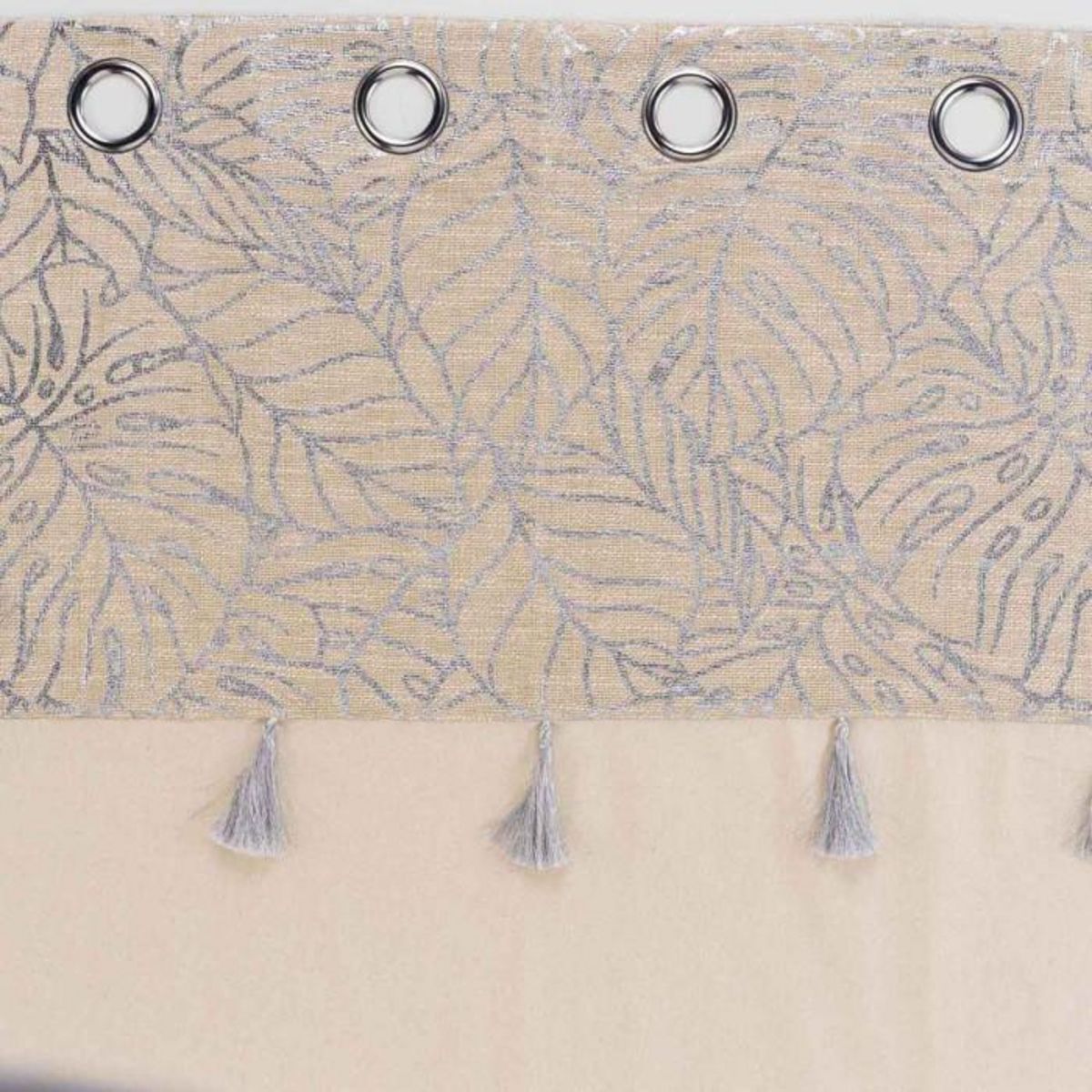 Paris Prix Rideau à Œillets  Solea  140x240cm Argent