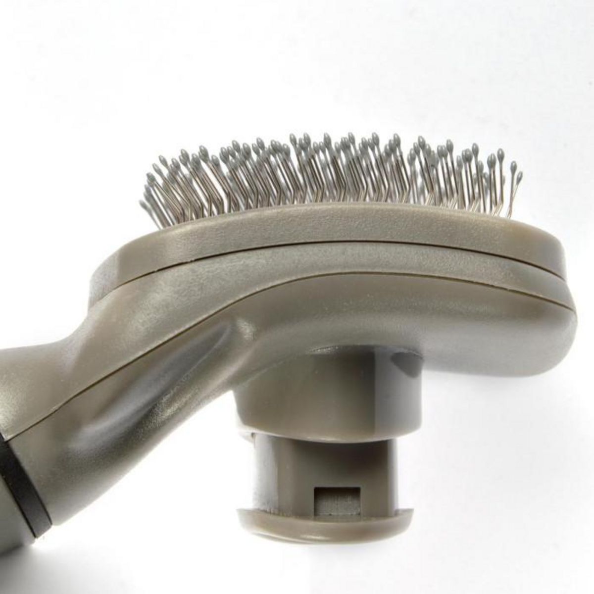 Paris Prix Brosse de Toilettage  Manche Ergonomique  19cm Gris