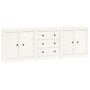 Voir la diapositive 2 : VIDAXL Buffet Blanc 230x35x80 cm Bois massif de pin