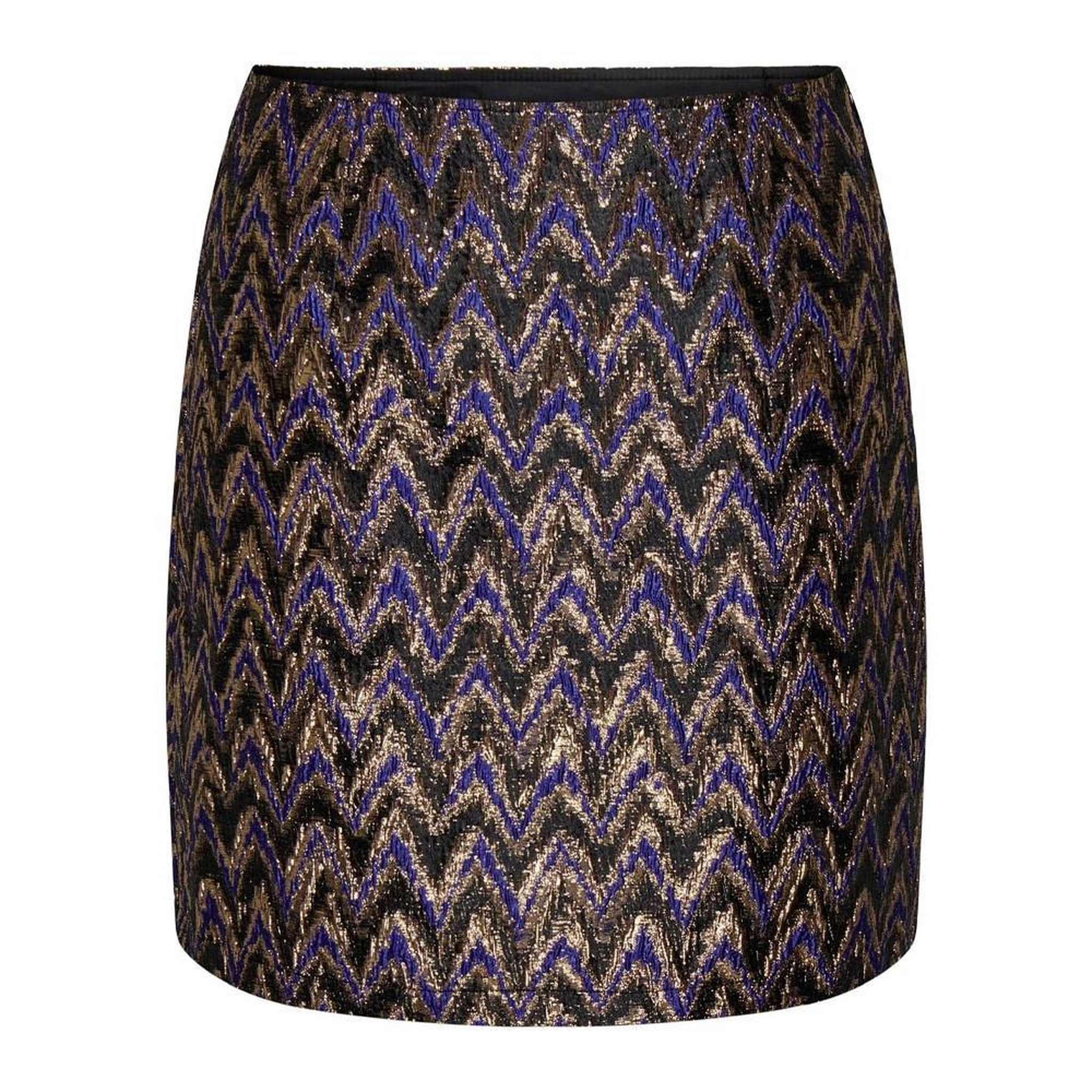 JACQUELINE DE YONG Jupe e à Motifs Femme JDY Ziggy. Coloris disponibles : Noir