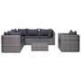 Voir la diapositive 2 : VIDAXL Salon de jardin 7 pcs et coussins et oreillers Resine tressee