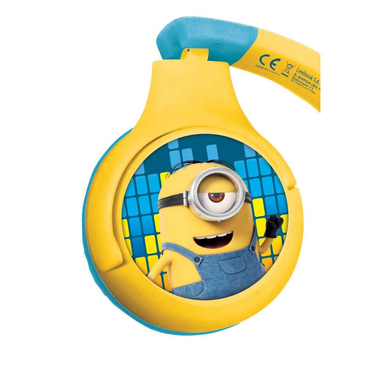 Lexibook Casque 2 en 1 Les Minions Bluetooth et Filaire avec limitation de son