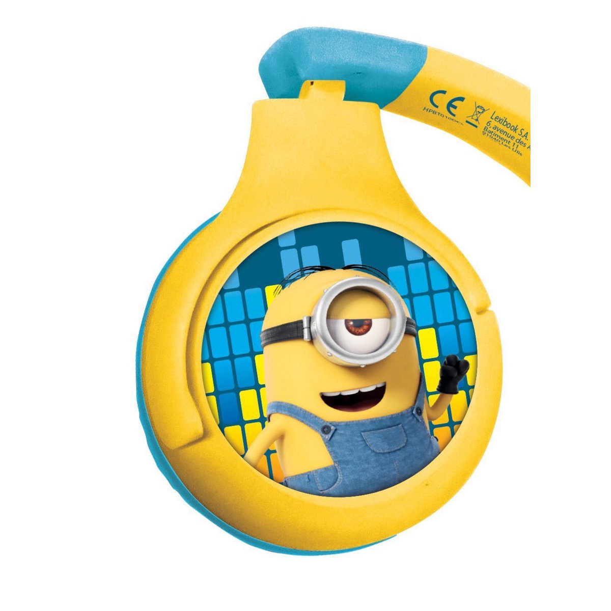 Lexibook Casque 2 en 1 Les Minions Bluetooth et Filaire avec limitation de son