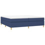 Voir la diapositive 3 : VIDAXL Cadre de lit sans matelas bleu 200x200 cm tissu