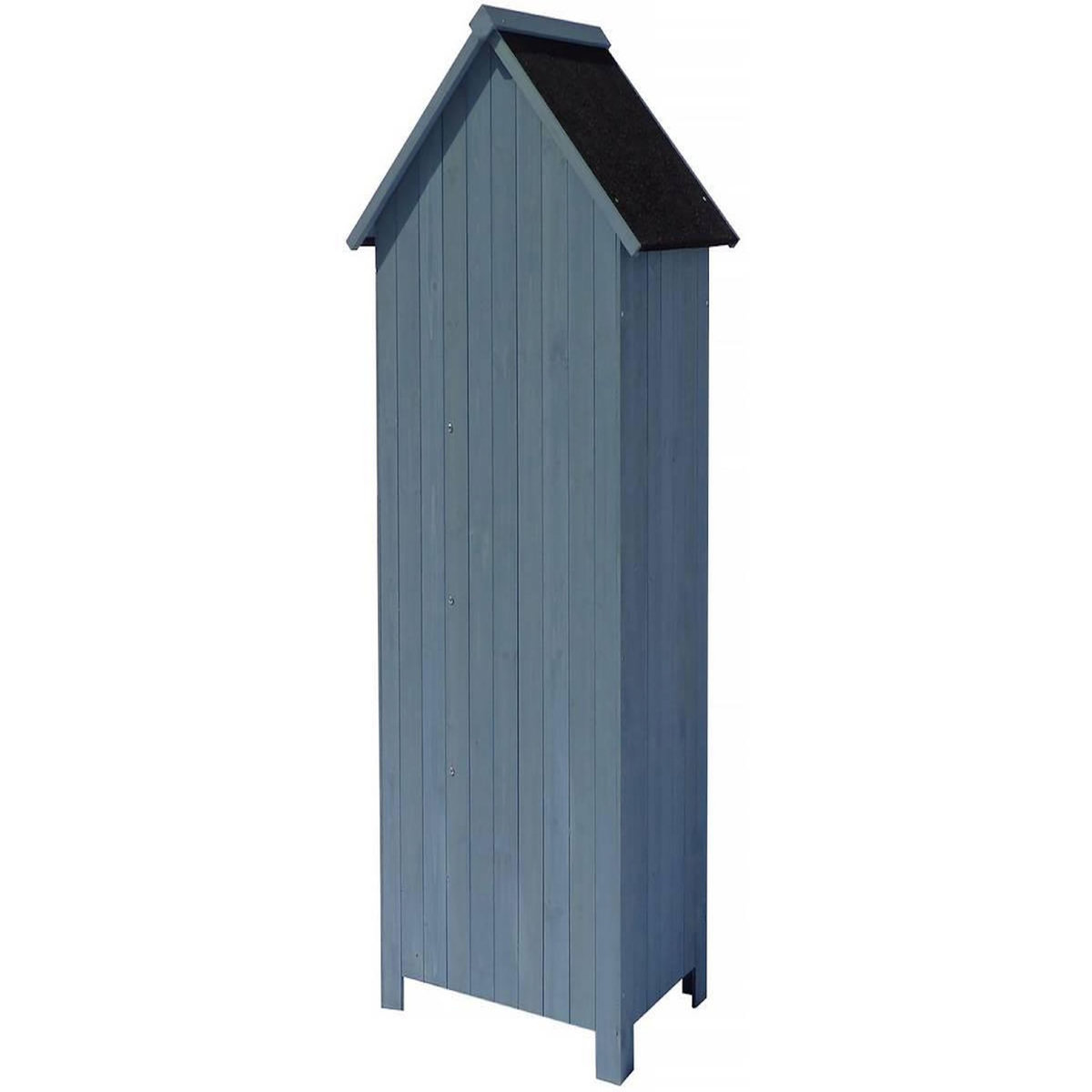 Habitat et Jardin Armoire de jardin  Cabanon  - 77 x 54.5 x 179 cm - Bleu ciel