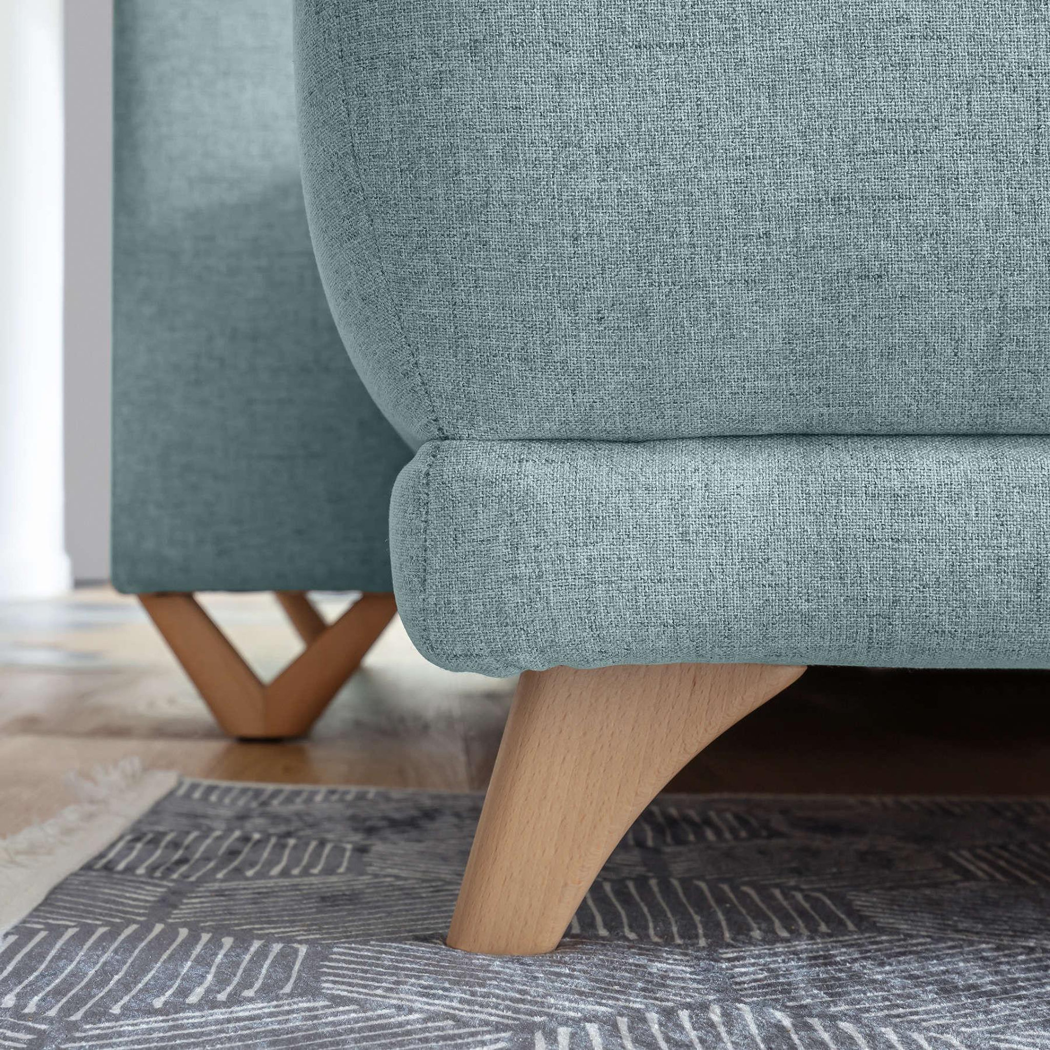 Voir la diapositive 6 : BEST MOBILIER Bella - canapé d'angle réversible convertible - avec coffre - 4 places - tissu