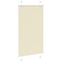 Voir la diapositive 3 : VIDAXL Store plisse creme 75x100 cm largeur du tissu 74,4 cm polyester
