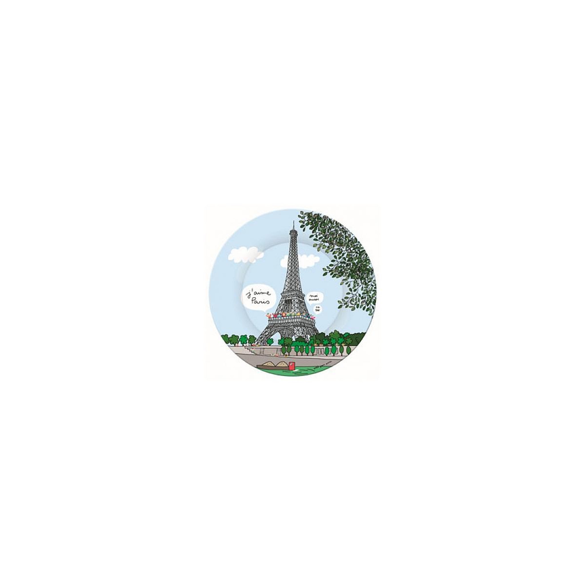 Petit Jour Assiette Melamine Tour Eiffel