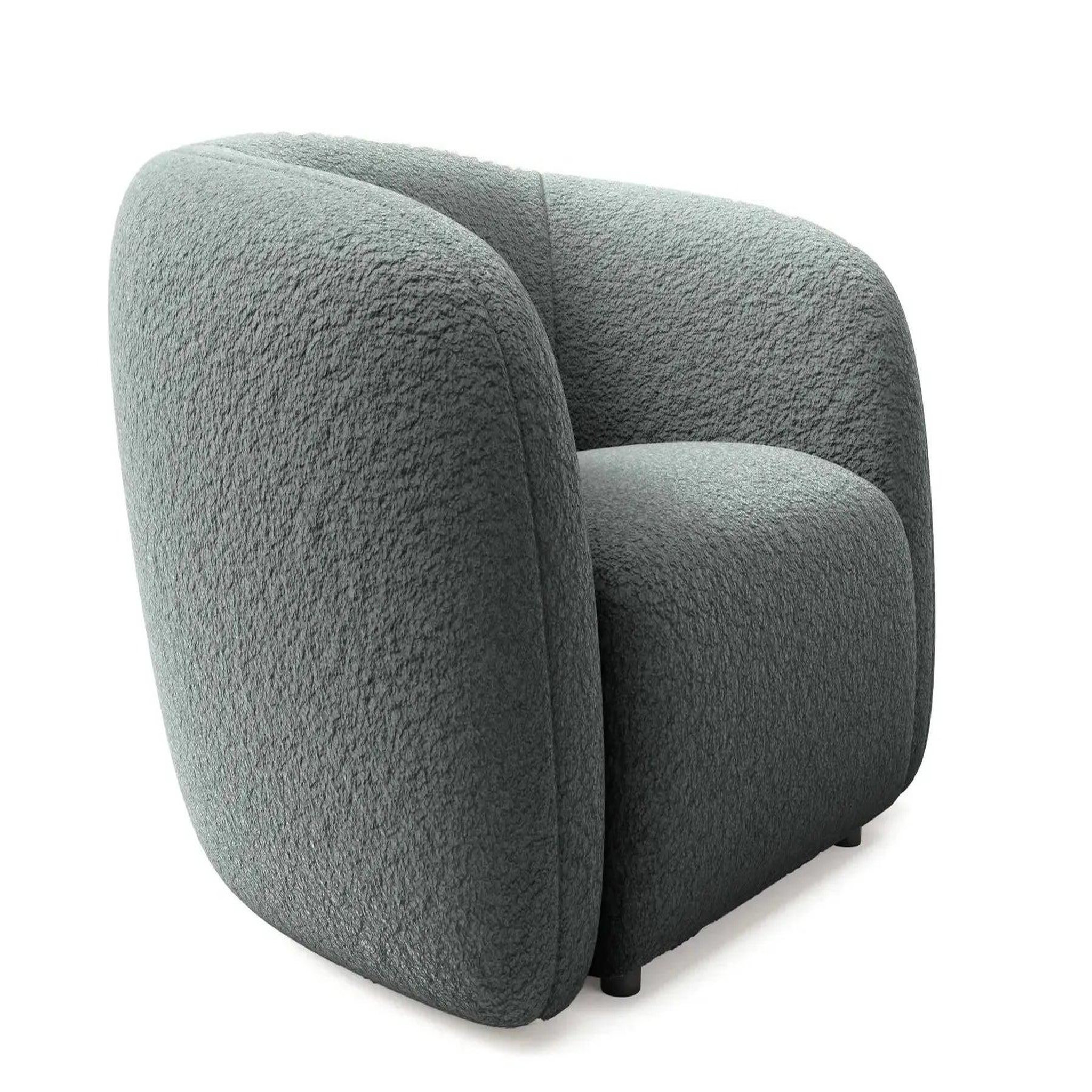 Voir la diapositive 2 : CASANOVA PARIS Bahia - fauteuil tissu bouclette