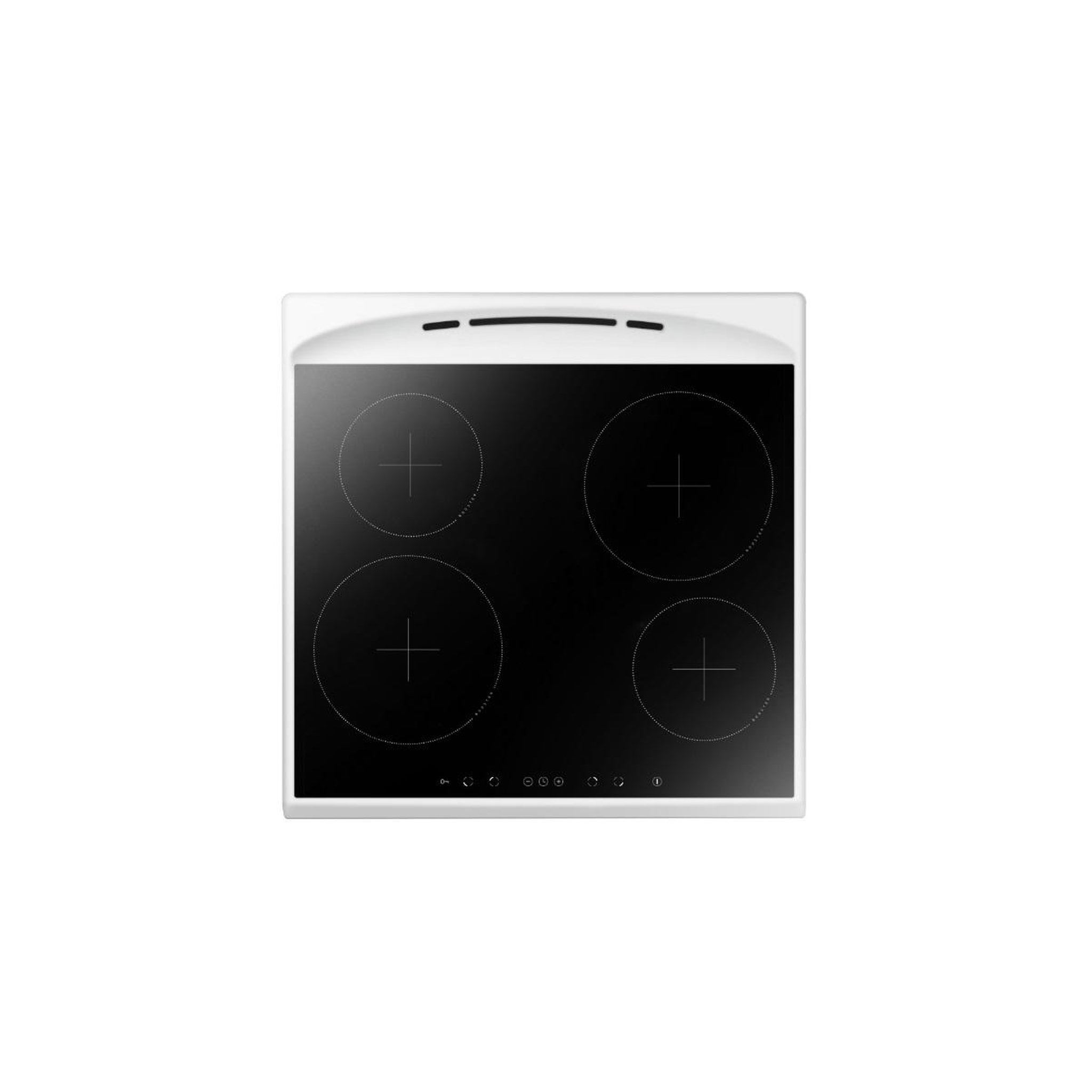 Voir la diapositive 4 : Fagor Cuisinière vitrocéramique 65l 4 feux blanc - faci2003b