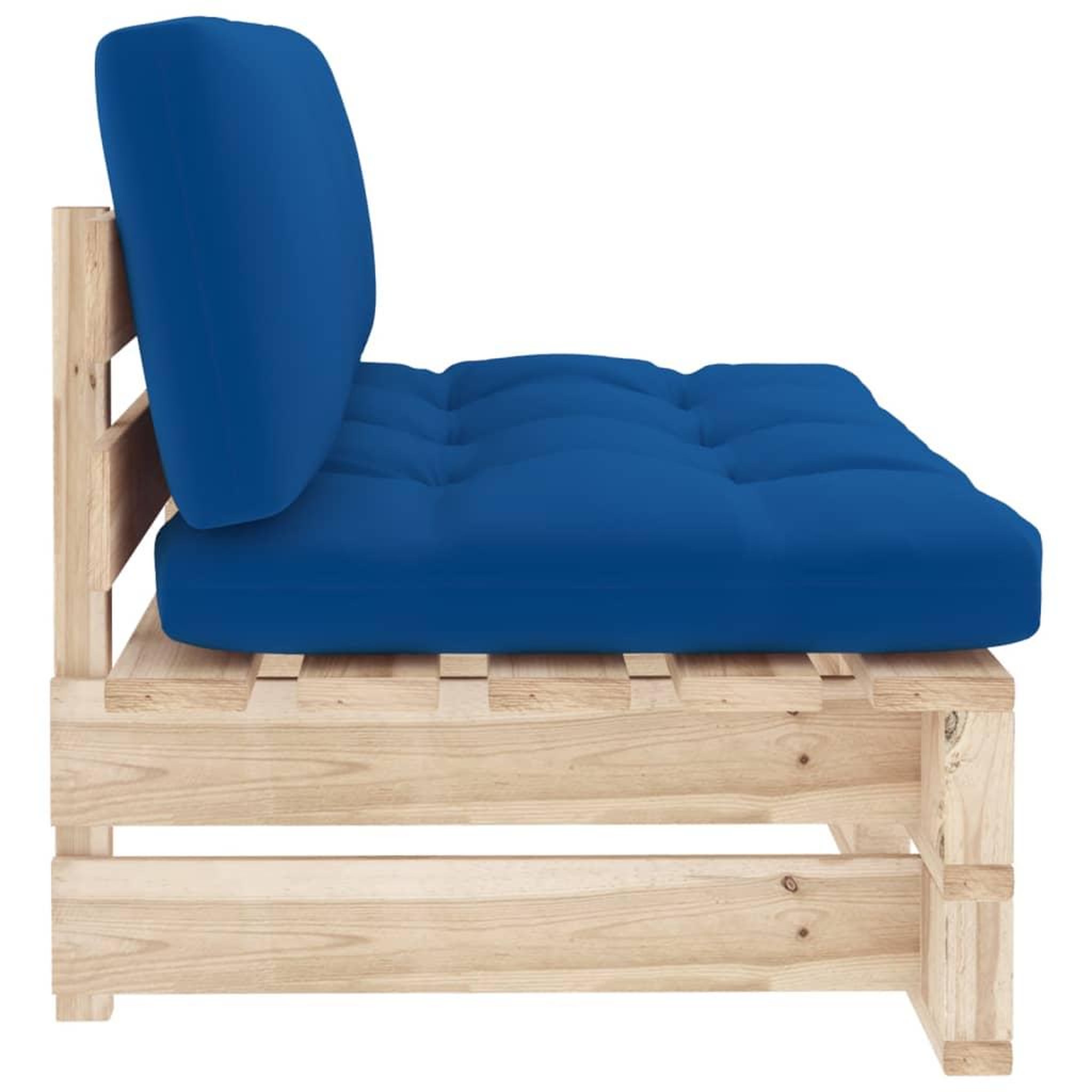 Voir la diapositive 4 : VIDAXL Canape central palette de jardin bois de pin impregne