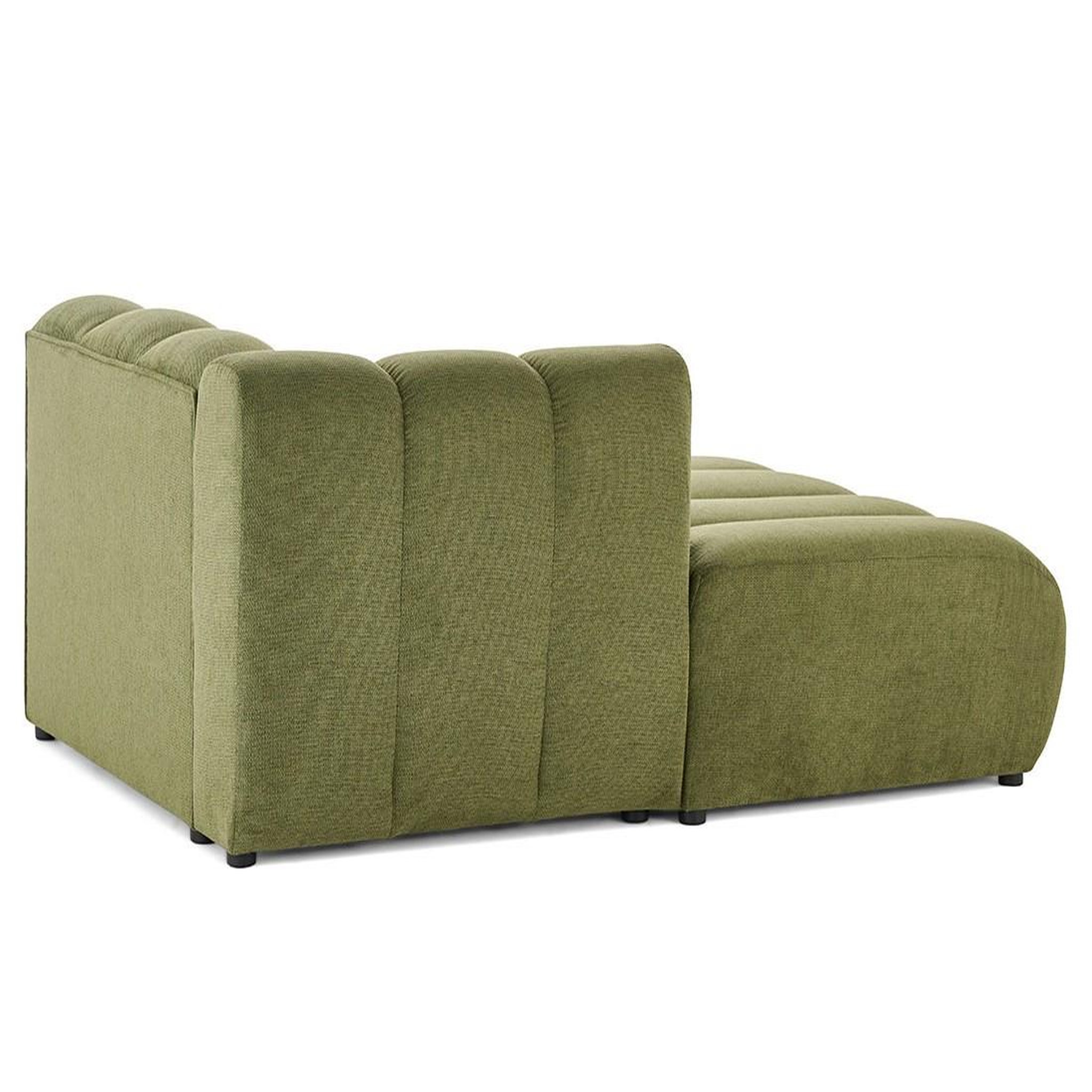 Voir la diapositive 5 : LISA DESIGN Debbie - module d'assise méridienne gauche en tissu texturé