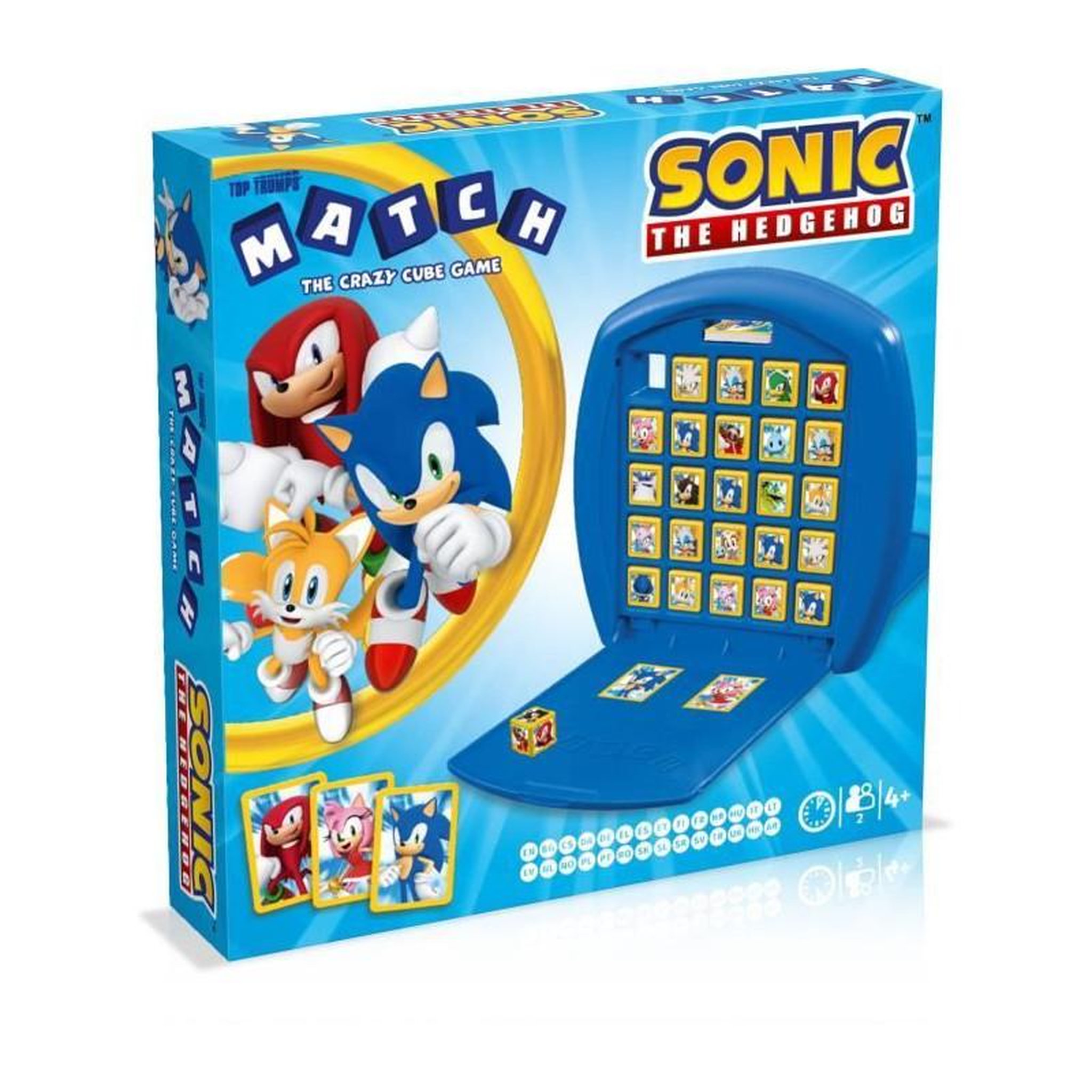 Winning Moves Match Sonic the Hedgehog - Jeu de société - WINNING MOVES - Jeu d'observation et de tactique avec les personnages du Jeu vidé