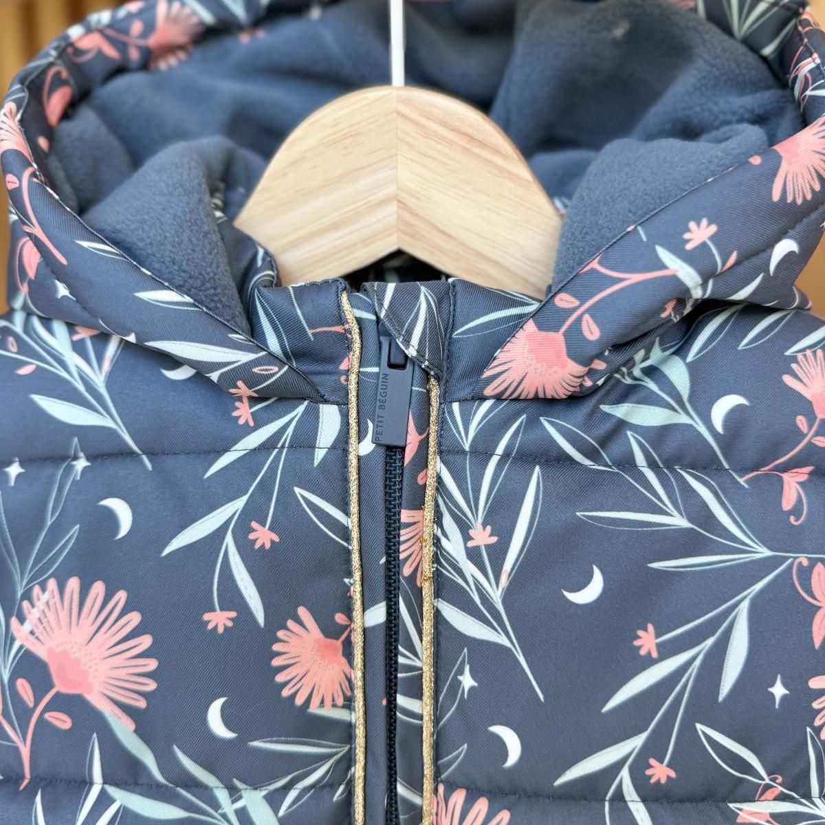 Petit Béguin Doudoune enfant imperméable doublée polaire avec capuche Dina