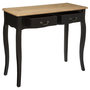 Voir la diapositive 2 : ATMOSPHERA Console Chrysa - 2 tiroirs - Noir et Bois