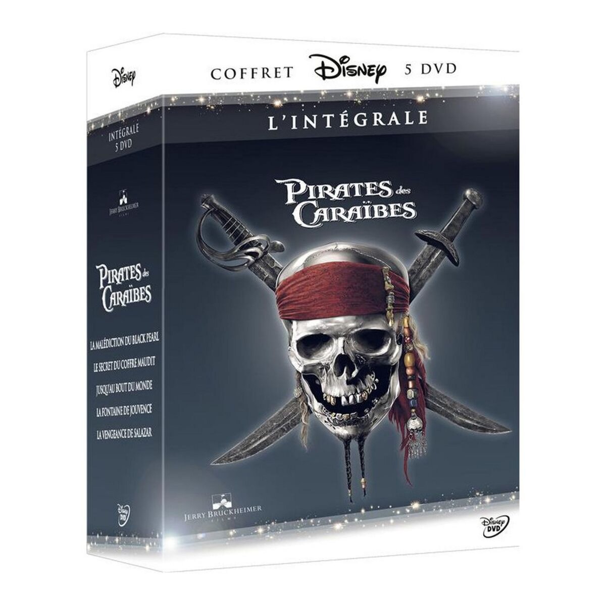Coffret DVD Pirates des Caraïbes L'intégrale - 5 films pas cher 