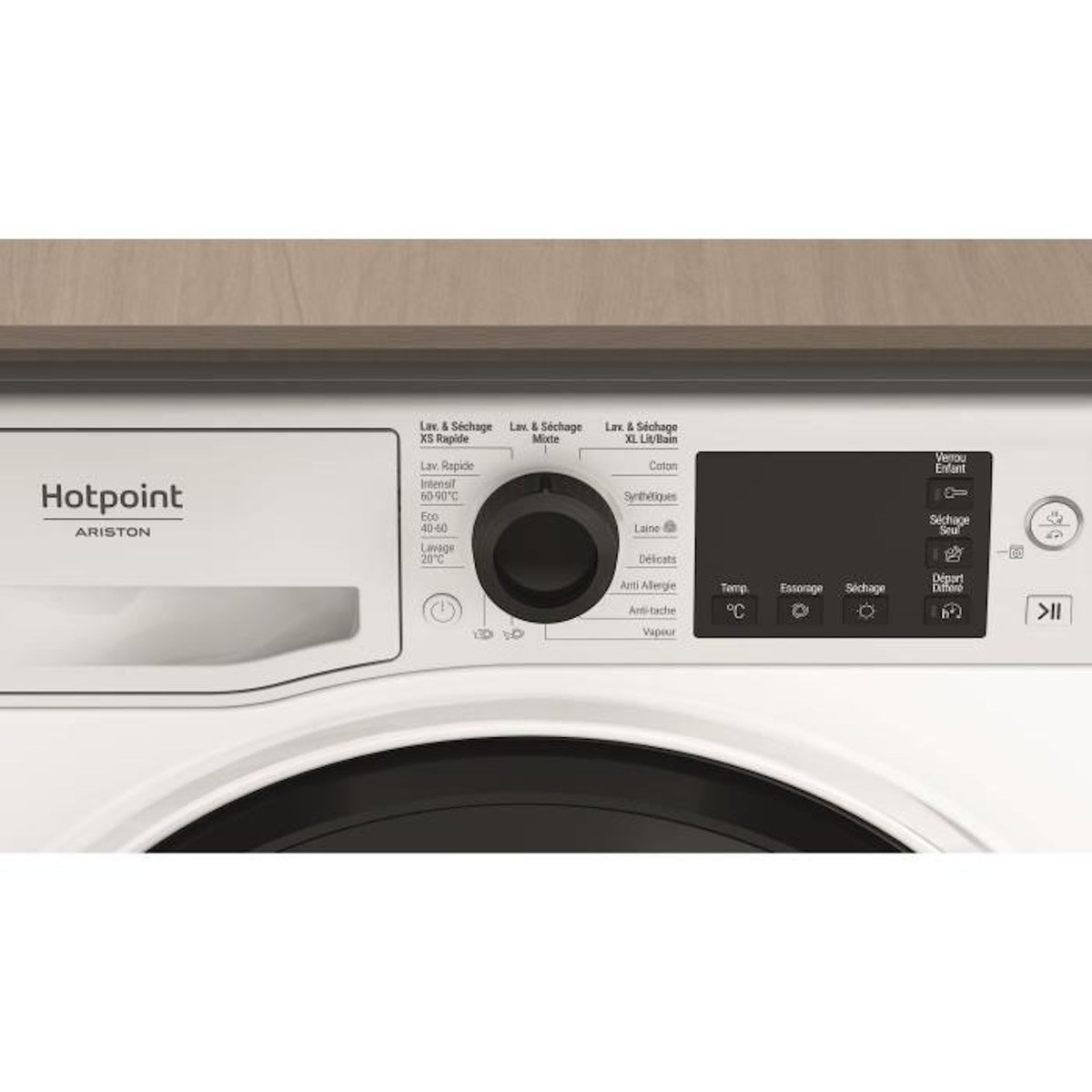 HOTPOINT Lave-linge séchant frontal 8/6kg 1400 tours/min - NDB8635KFR