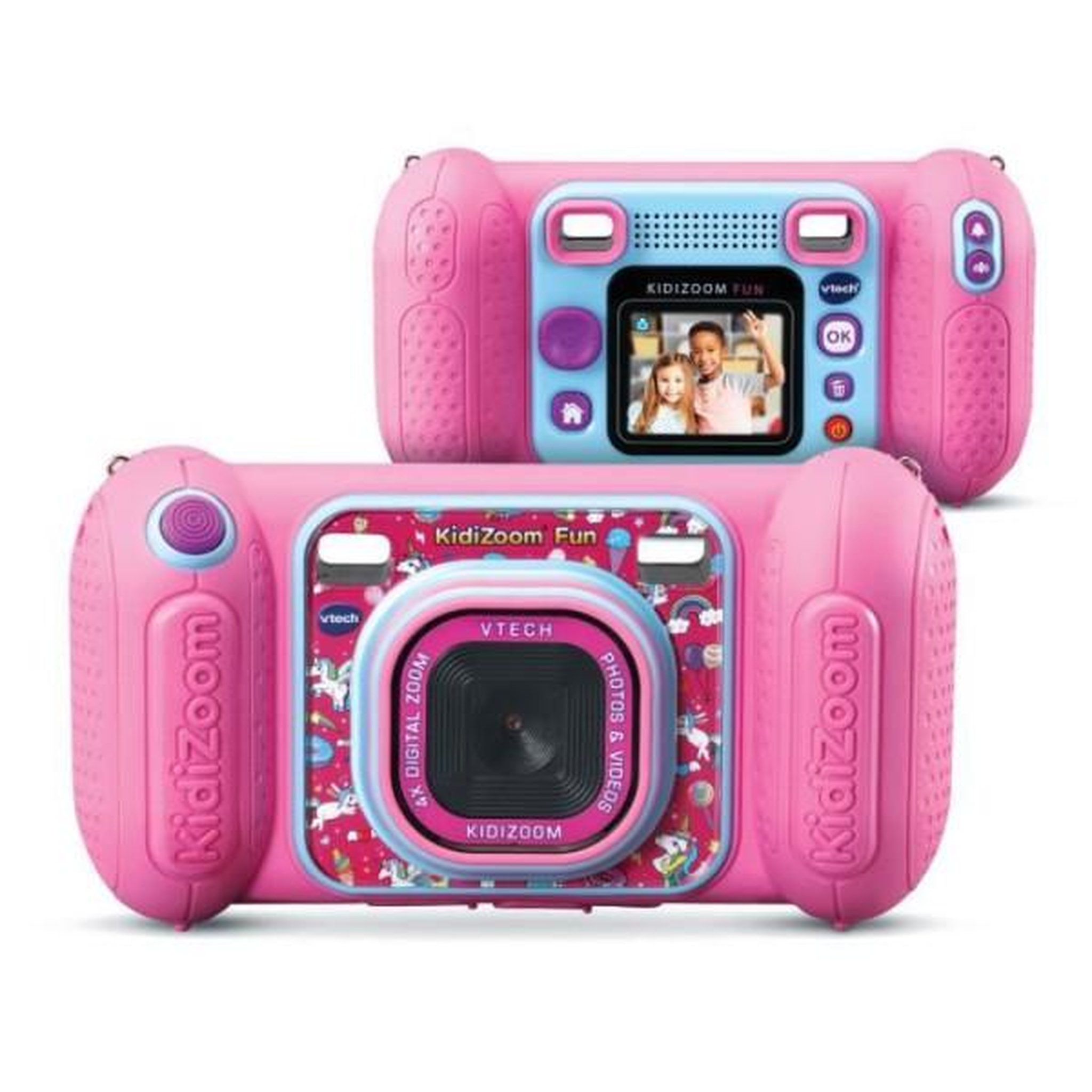 Voir la diapositive 4 : VTECH Appareil photo numérique VTECH Kidizoom Fun Rose - Mixte - Enfant - Intérieur - Piles fournies