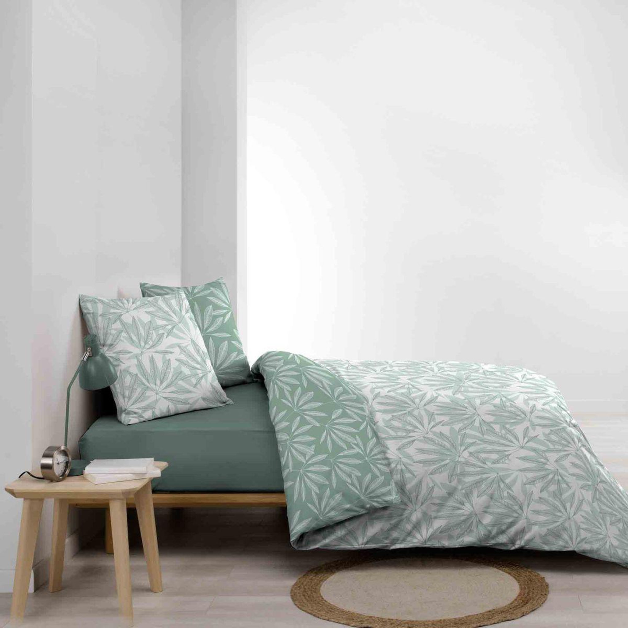 Voir la diapositive 3 : Douceur d'Intérieur Parure de lit 3 pièces  malia  260x240cm sauge