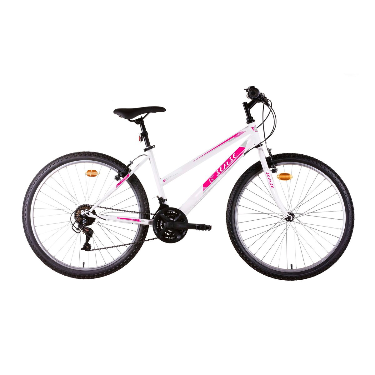 VTT 26 Rigide Femme Acier 6 me SENSE 18 vitesses pas cher