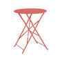 Voir la diapositive 1 : SWEEEK Table de jardin bistrot pliable - Emilia ronde - Table ronde Ø60cm en acier thermolaqué