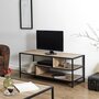 Voir la diapositive 2 : The Home Deco Factory Meuble TV industriel noir