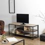 Voir la diapositive 2 : The Home Deco Factory Meuble TV industriel noir