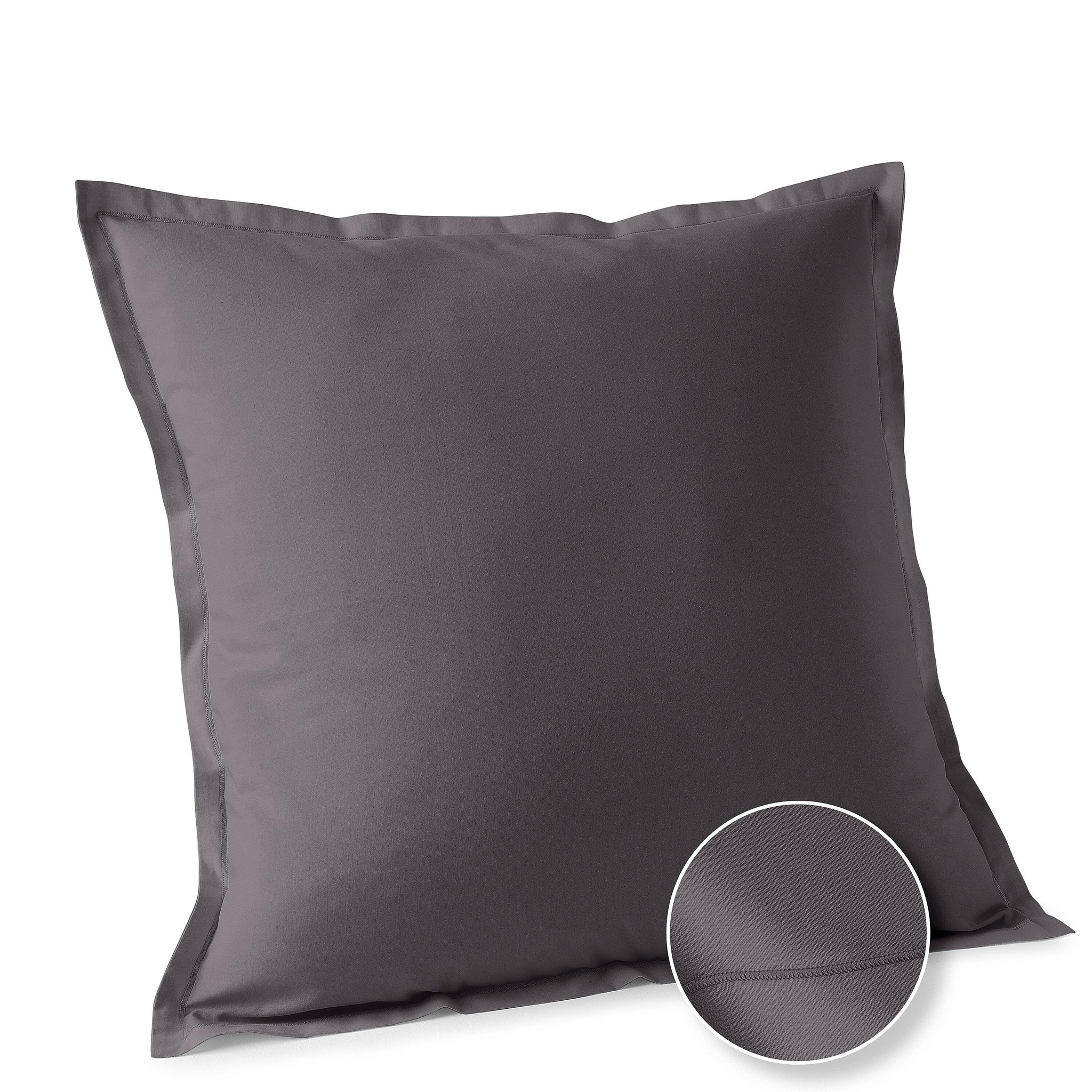 Voir la diapositive 2 : ACTUEL Taie d'oreiller unie en coton 57 fils - collection permanente