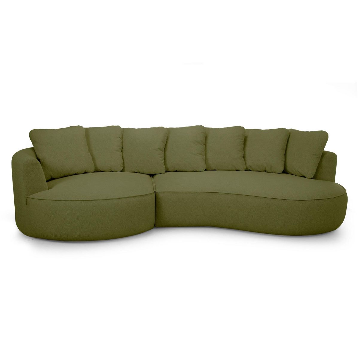 LISA DESIGN Hibiscus - canapé d'angle gauche 4 places - en tissu