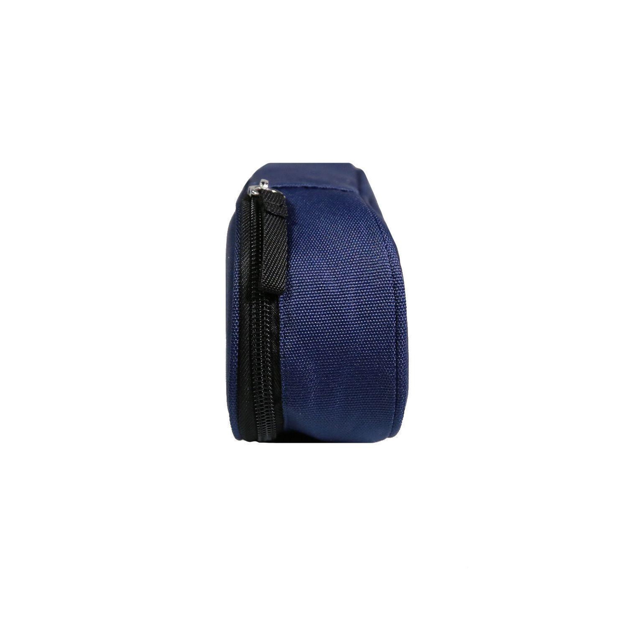 Voir la diapositive 3 : Bagtrotter BAGTROTTER Trousse scolaire ovale Plumier Offshore Bleue
