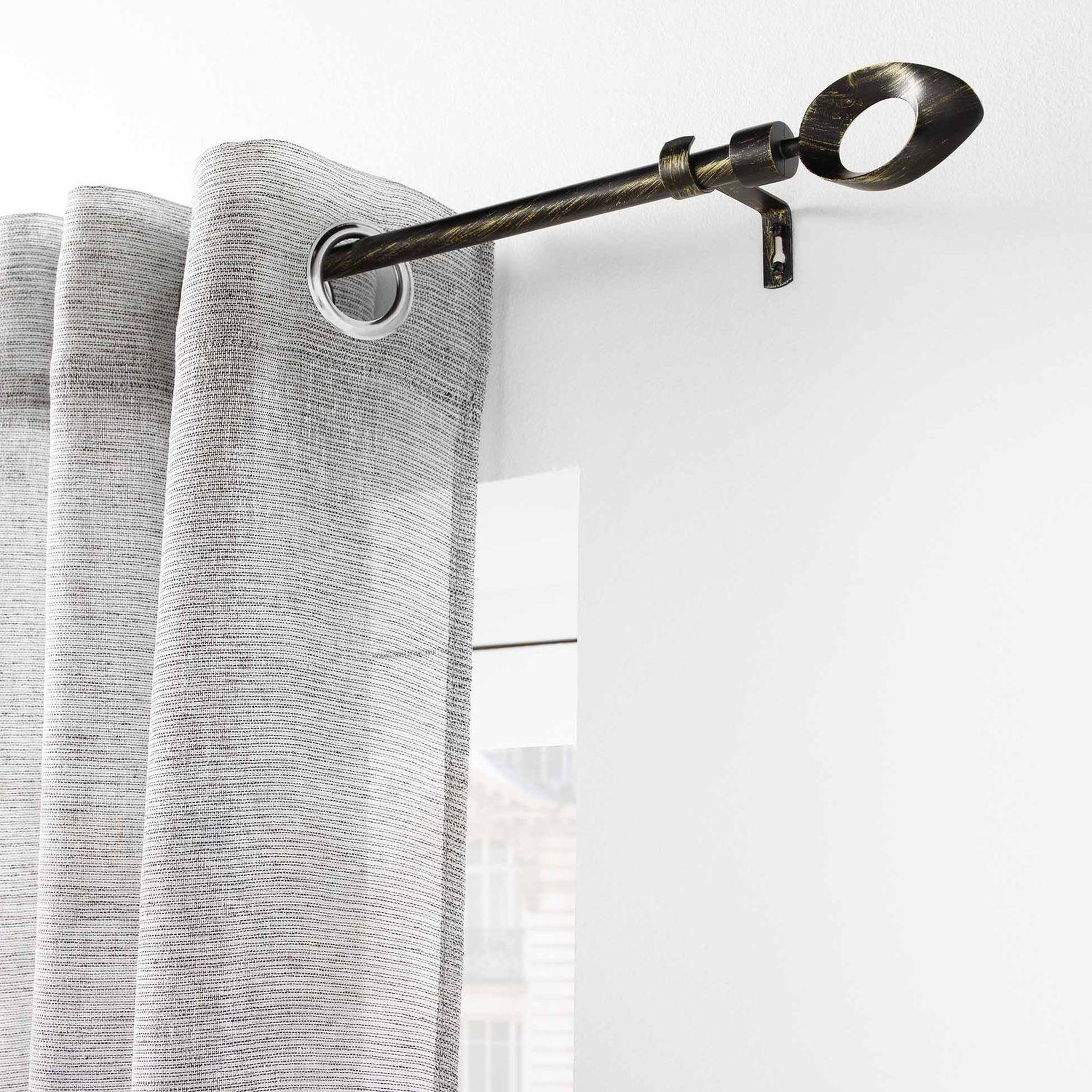 Voir la diapositive 2 : DOUCEUR D'INT�RIEUR Kit de tringle à rideaux extensible ovalon
