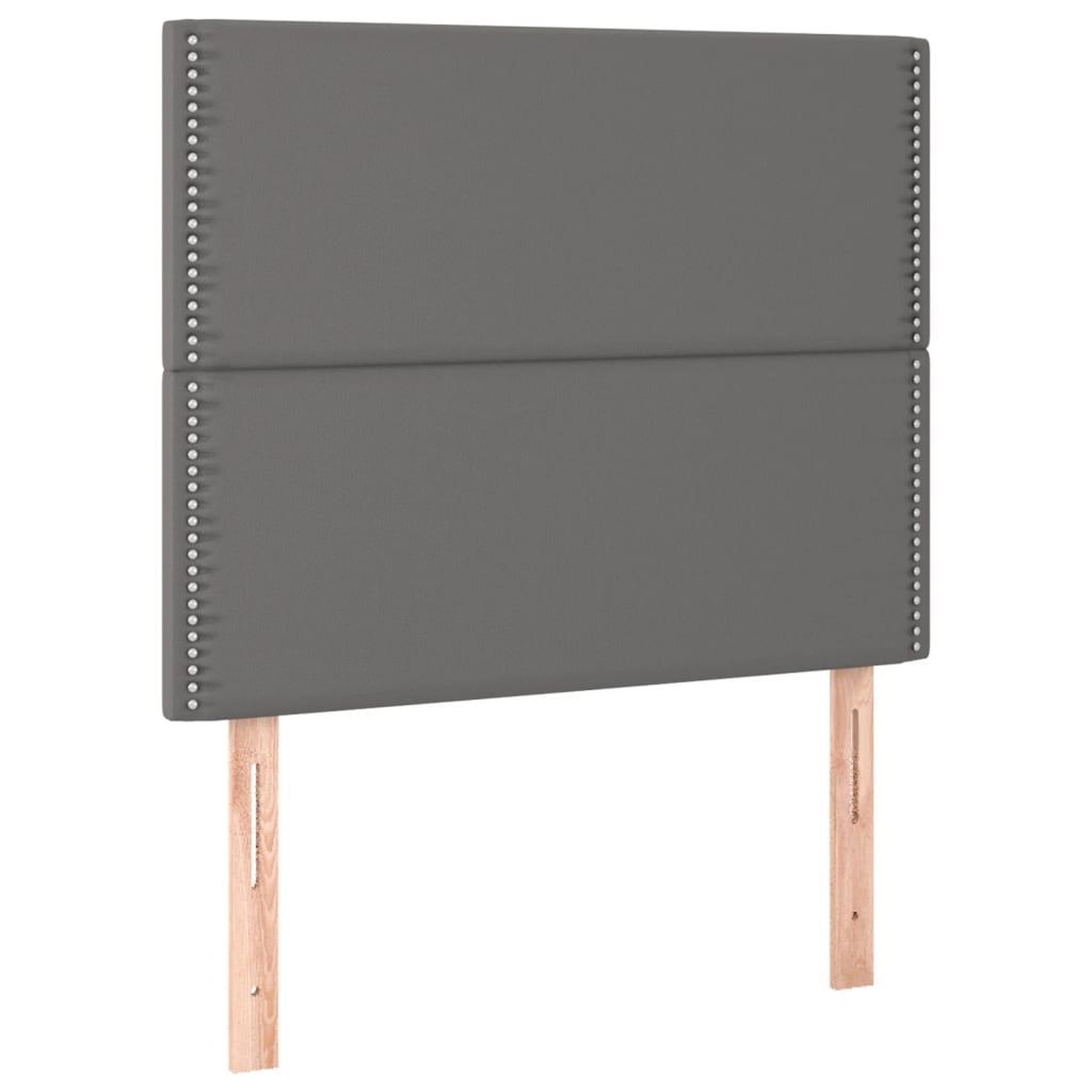 Voir la diapositive 4 : VIDAXL Tete de lit a LED Gris 100x5x118/128 cm Similicuir