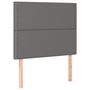 Voir la diapositive 4 : VIDAXL Tete de lit a LED Gris 100x5x118/128 cm Similicuir
